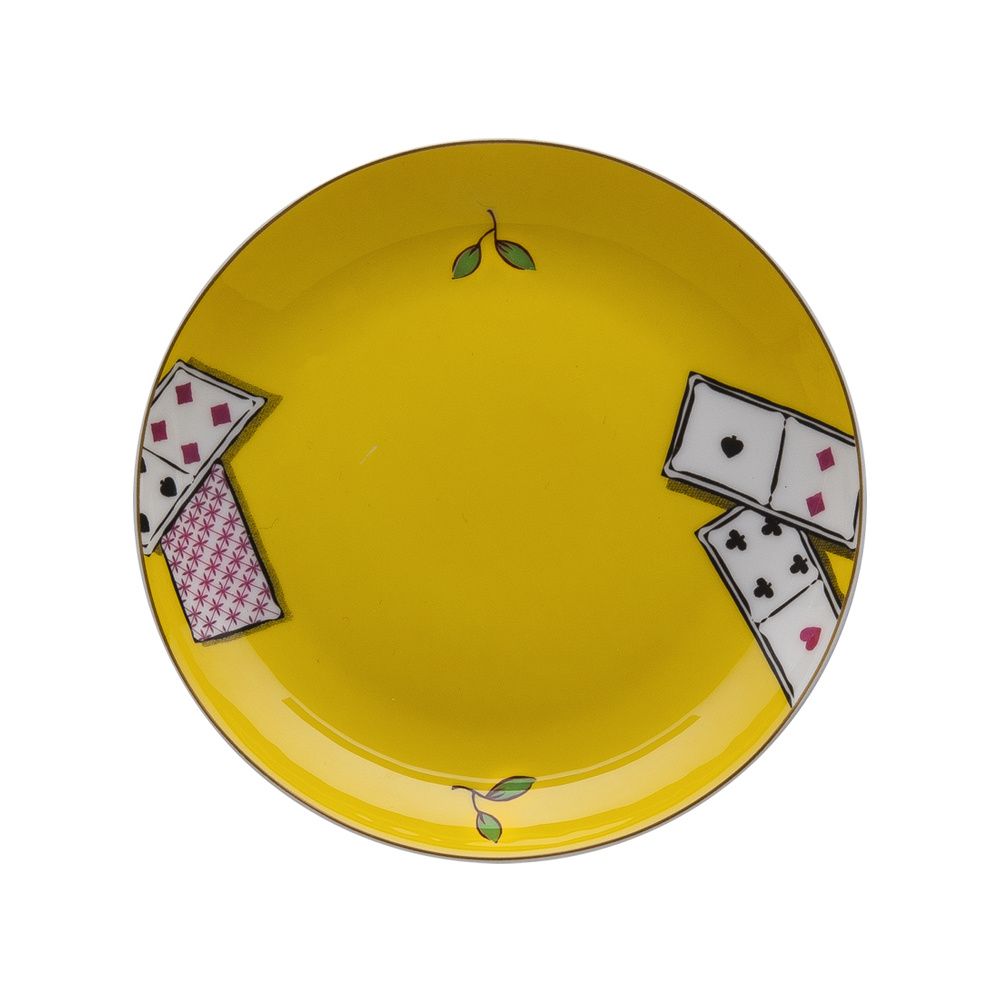 Geminiano Cozzi - Piattino pane e burro 15 cm Carte da Zogo