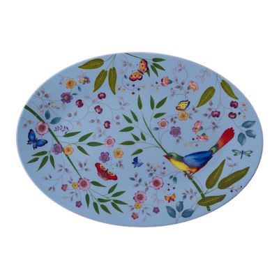 Geminiano Cozzi - Piatto ovale 37 x 26,5 cm Incanto di Primavera