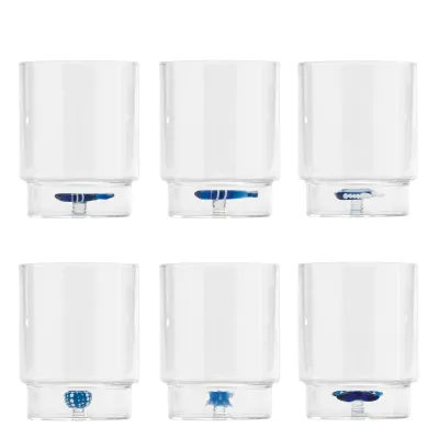Tumbler 6 pezzi 35 cl Teca Mare Stella marina - Zafferano