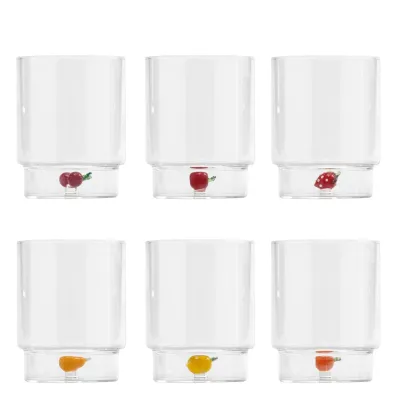 Tumbler 6 pezzi 35 cl Teca Frutta - Zafferano