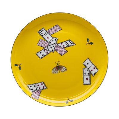 Geminiano Cozzi - Piatto piano 27 cm Carte da Zogo