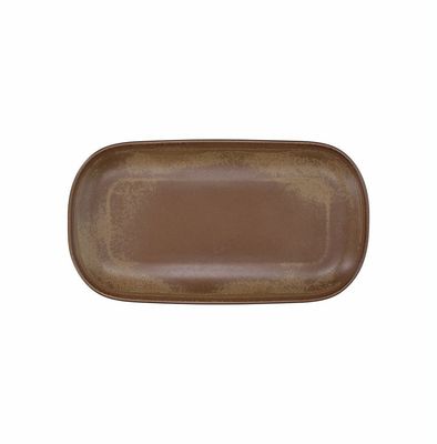 Tognana - Piatto ovale 33 x 18 cm Terracotta Brown biscuit