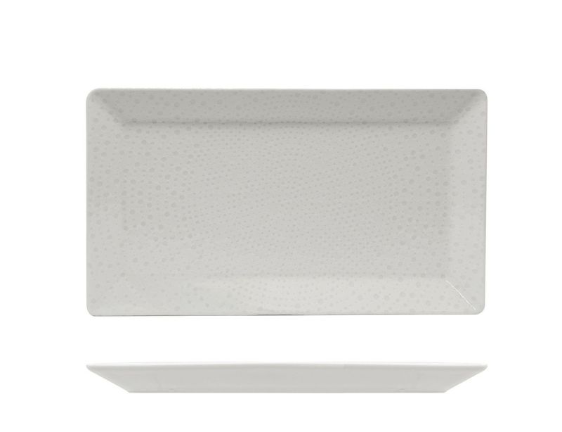 Saturnia - Piatto rettangolare 29 x 17,5 cm Nail Bianco