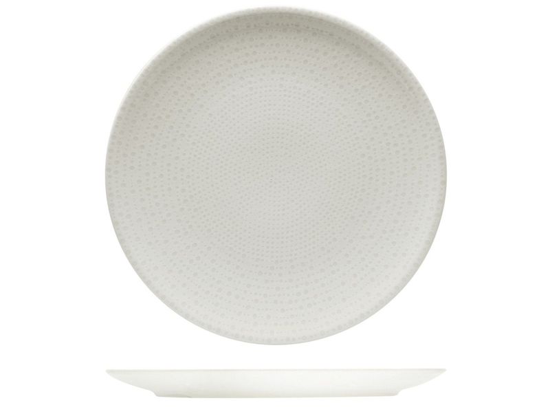 Saturnia - Piatto piano 28 cm Nail Bianco