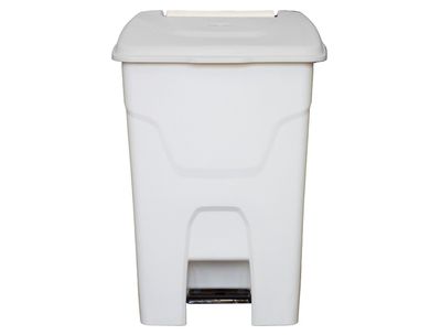 Pattumiera con pedale 80 l Bianco - Stil Casa