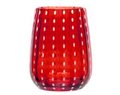Vetreria Artistica - Bicchiere rosso 36 cl Perlage