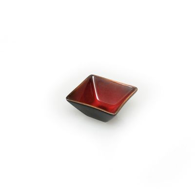 Yegam - Ciotola quadrata conica Rustic Red