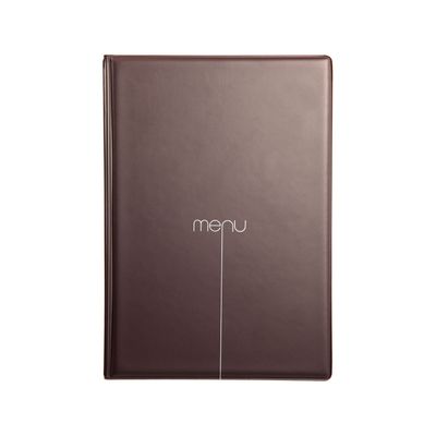 Dag Style - Porta Menu RISTO A5 scritta menu CACAO 16,5x23,8 cm