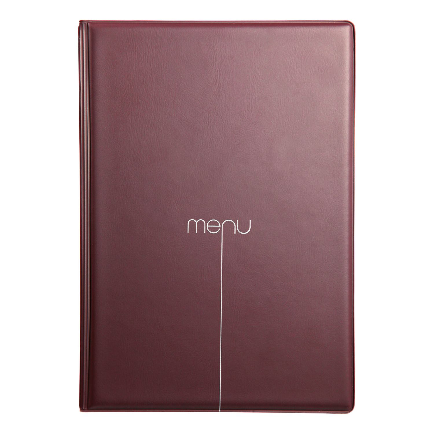 Dag Style - Porta Menu RISTO A4 scritta menu BORDEAUX 23,2x32,5 cm
