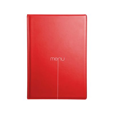 Dag Style - Porta Menu RISTO A5 scritta menu ROSSO16,5x23,8 cm