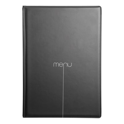 Dag Style - Porta Menu RISTO A4 scritta menu NERO 23,2x32,5 cm