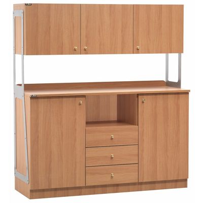 Forcar - Mobile in legno alto 136 x 48 cm Noce
