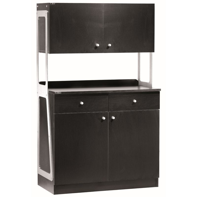 Forcar - Mobile in legno alto 92 x 48 cm Nero