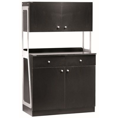 Forcar - Mobile in legno alto 92 x 48 cm Nero