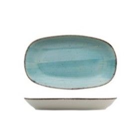 Güral Porselen - Vassoio Fondo 29 x 17 cm Avanos Azzurro