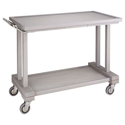Forcar - Carrello di servizio in legno 2 piani 115 x 55 cm Grigio Cenere