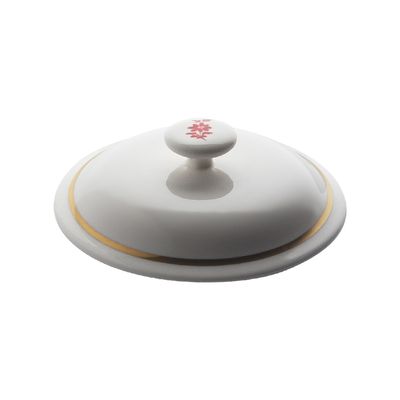 Geminiano Cozzi - Coperchio per tazza caffè 8 cm Feston e Cadena Rosso