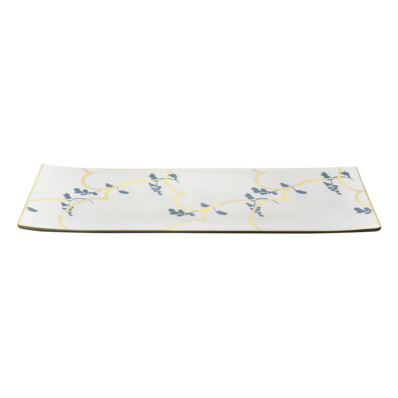 Geminiano Cozzi - Vassoio rettangolare 35 x 12,5 cm Feston e Cadena Azzurro