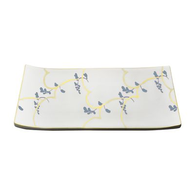 Geminiano Cozzi - Vassoio rettangolare 15 x 10 cm Feston e Cadena Azzurro