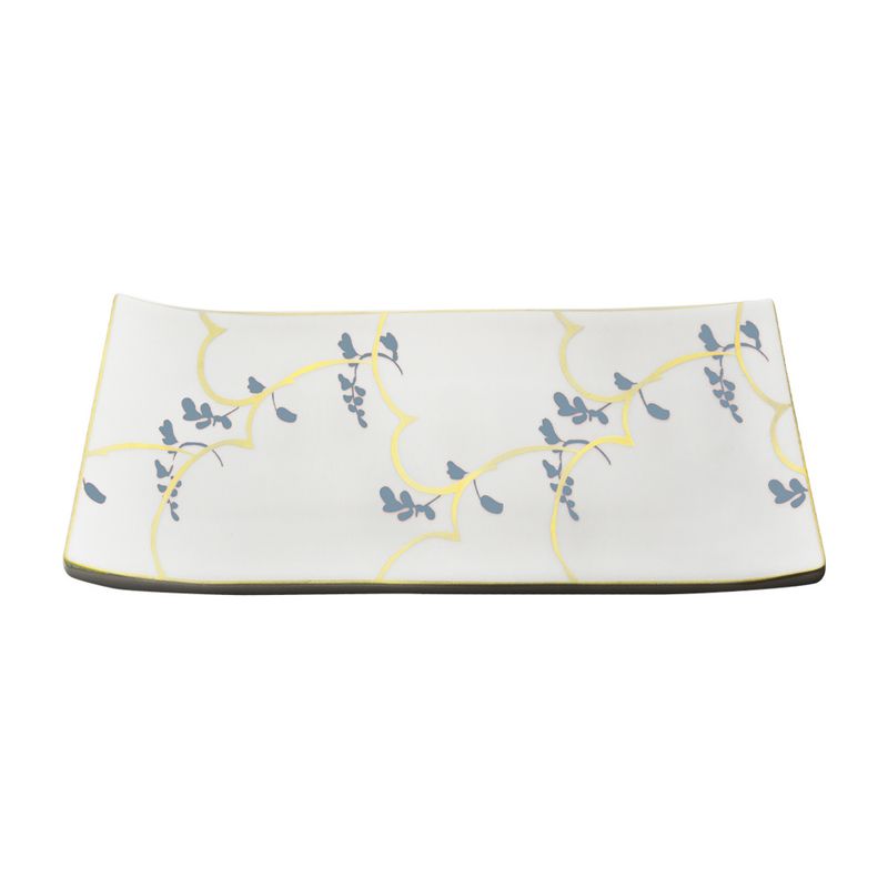 Geminiano Cozzi - Vassoio rettangolare 15 x 10 cm Feston e Cadena Azzurro