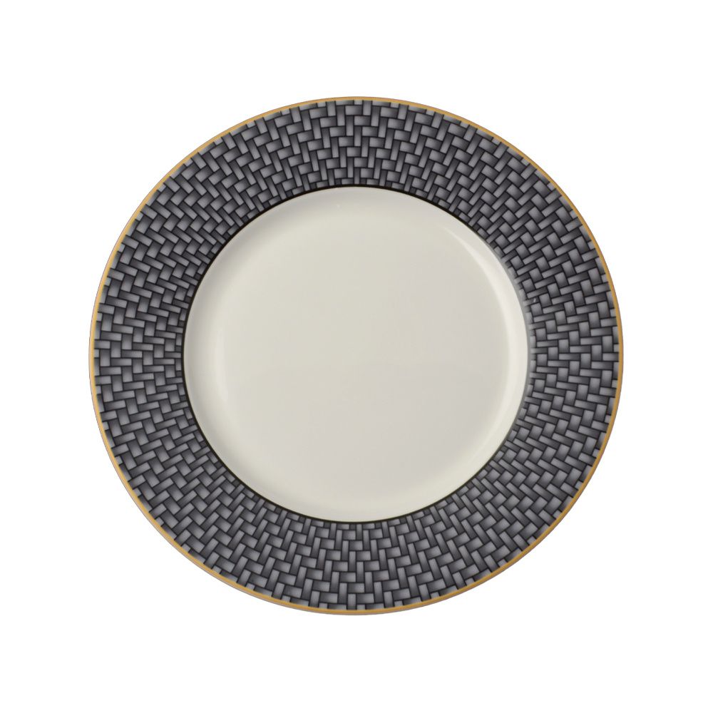 Geminiano Cozzi - Piattino pane/burro 17,5 cm Nero Intrecci