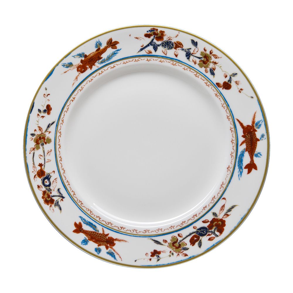 Geminiano Cozzi - Piatto piano 27 cm Chinesi Fiori Finiti