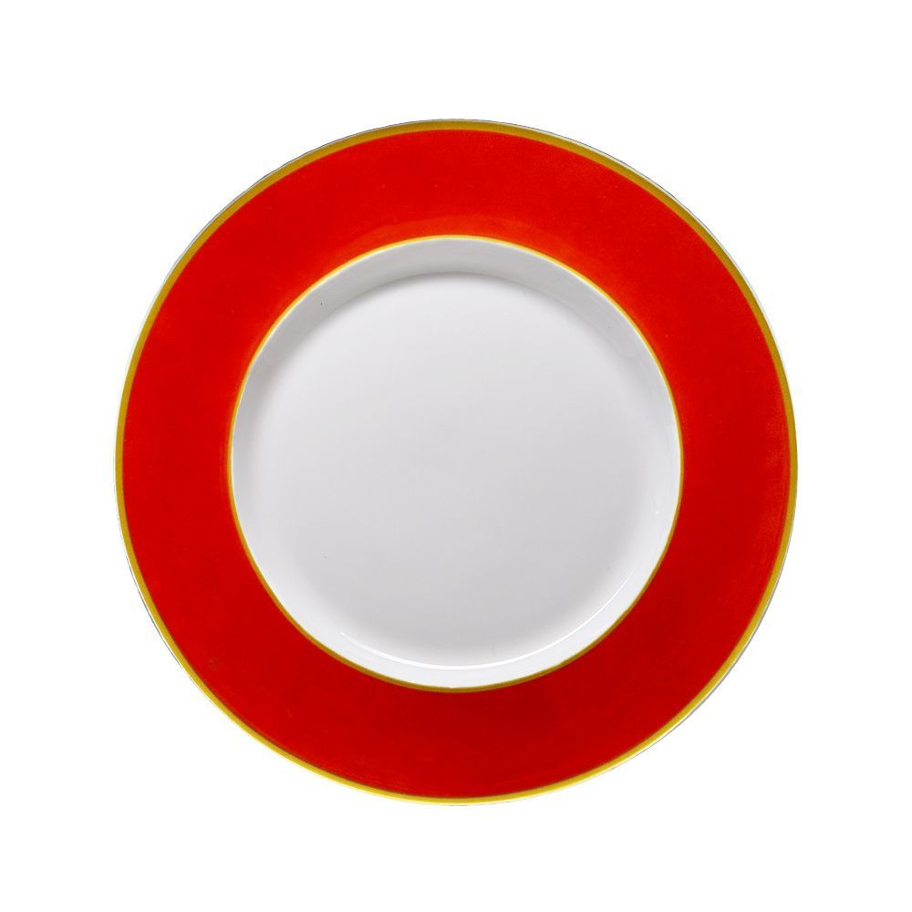 Geminiano Cozzi - Piattino pane e burro 17,5 cm Striche Arancio e Oro