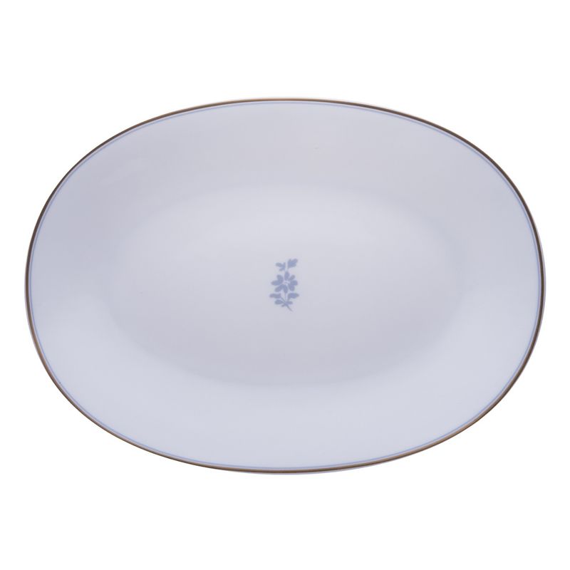 Geminiano Cozzi - Piatto ovale 45 cm Feston e Cadena Azzurro