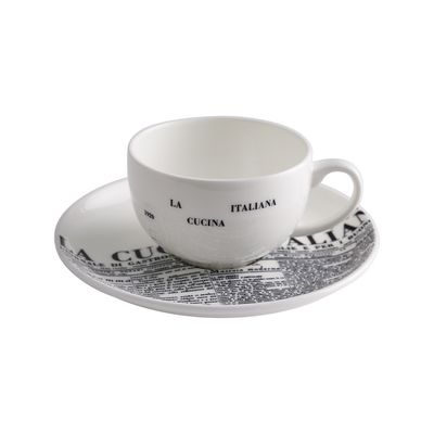 Geminiano Cozzi - Tazza caffè con piattino 11 cl Geometric La Cucina Italiana