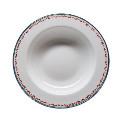 Geminiano Cozzi - Piatto fondo 22 cm Chinesi Fiori Finiti