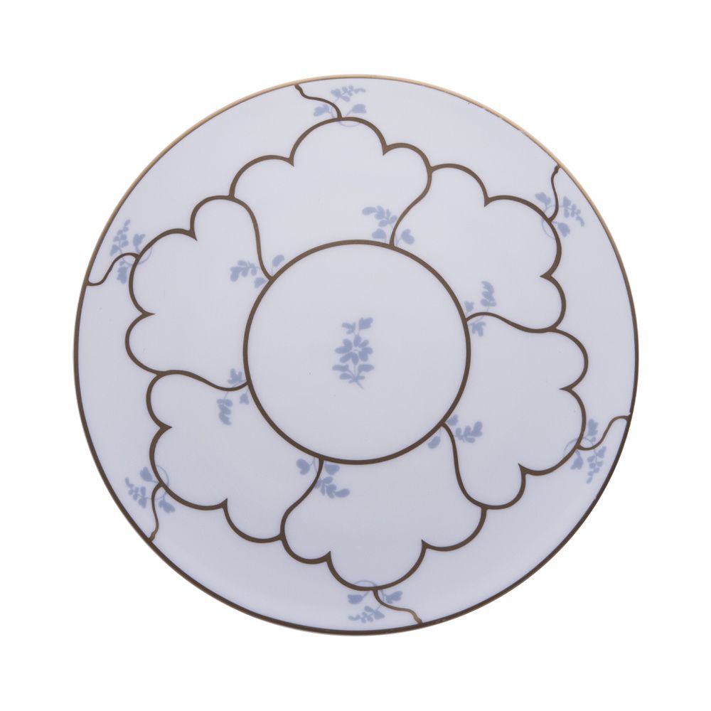 Geminiano Cozzi - Piatto dessert flat 22,5 cm Feston e Cadena Azzurro