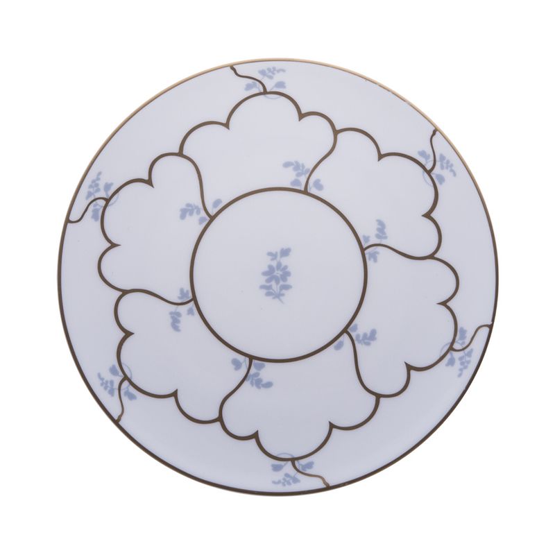 Geminiano Cozzi - Piatto dessert flat 22,5 cm Feston e Cadena Azzurro
