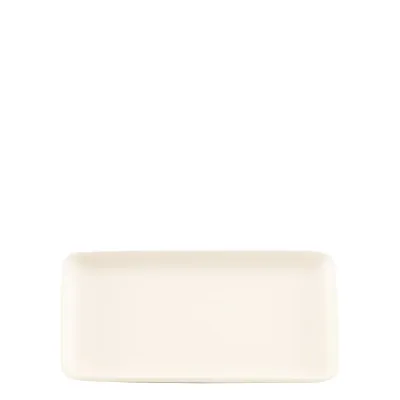 Piatto rettangolare 12,5 x 23 cm Levante Avorio - Zafferano