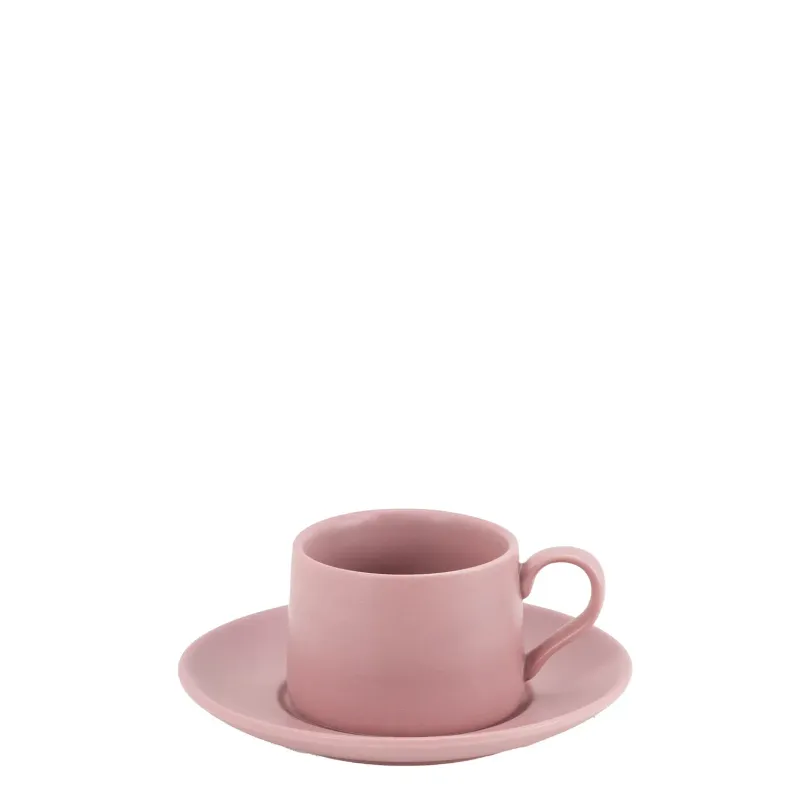 Tazzina e piattino 8 cl Levante Rosa - Zafferano