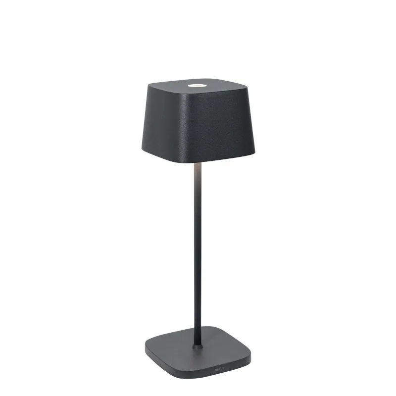Lampada da tavolo 29 x 10 cm Ofelia Grigio Scuro - Zafferano