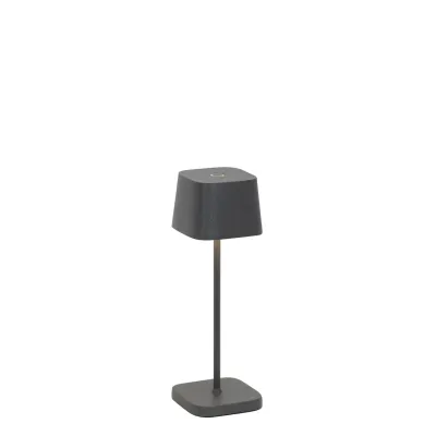 Lampada da tavolo 20 x 6,7 cm Ofelia Mini Grigio Scuro - Zafferano