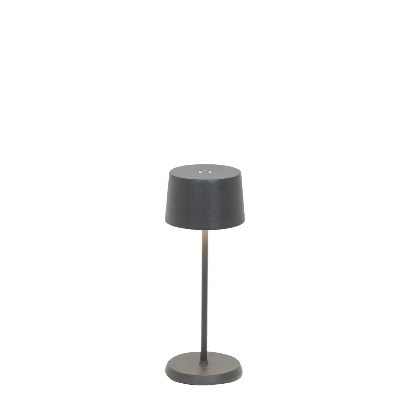 Lampada da tavolo 20 x 7,5 cm Olivia Micro Grigio Scuro - Zafferano