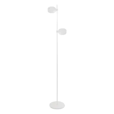 Lampada a terra 2 luci 160 x 25 cm Super O Bianco - Zafferano