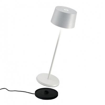Lampada da tavolo 35 x 11 cm Olivia Bianco - Zafferano