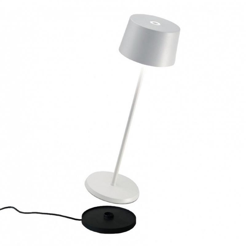 Lampada da tavolo 35 x 11 cm Olivia Bianco - Zafferano