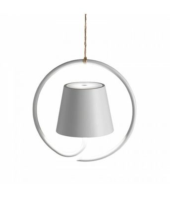 Lampada a sospensione 19,8 x 11 cm Poldina Bianco - Zafferano