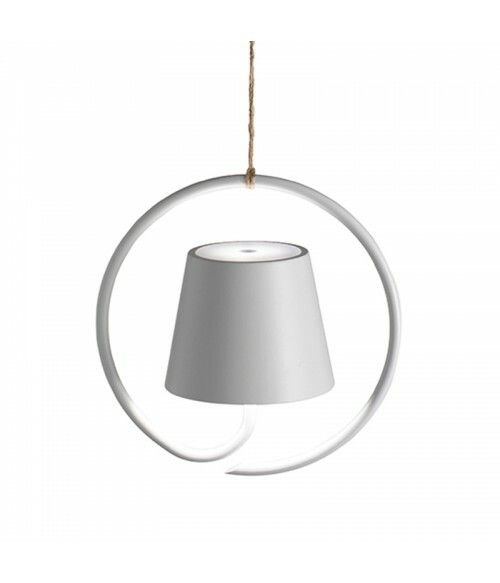 Lampada a sospensione 19,8 x 11 cm Poldina Bianco - Zafferano