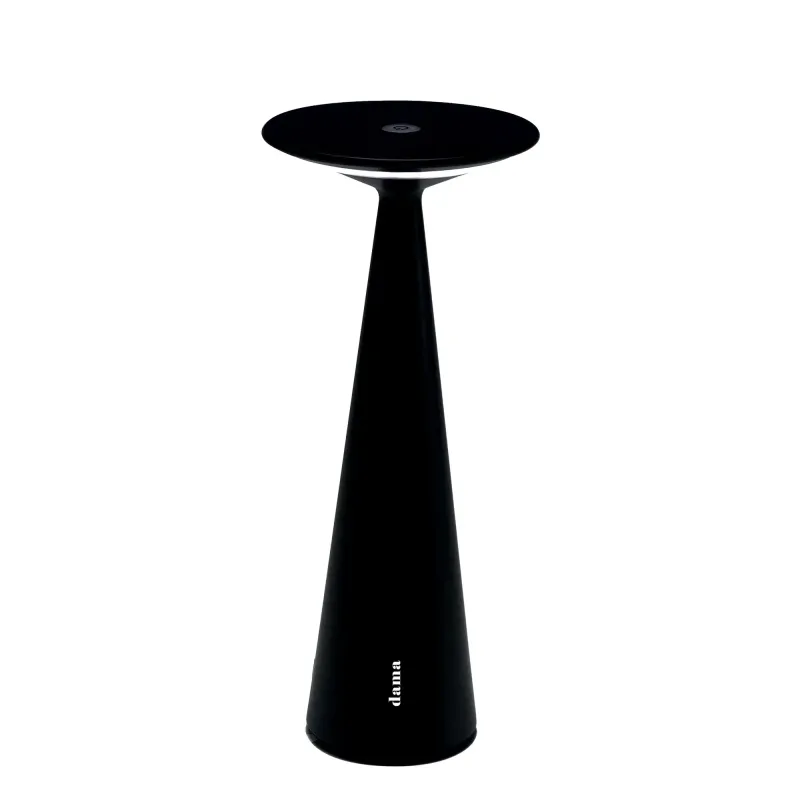 Lampada da tavolo 29 x 12,5 cm Dama Nero - Zafferano