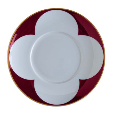 Geminiano Cozzi - Piattino per tazza thè/cappuccino 16 cm El Leon Rosa