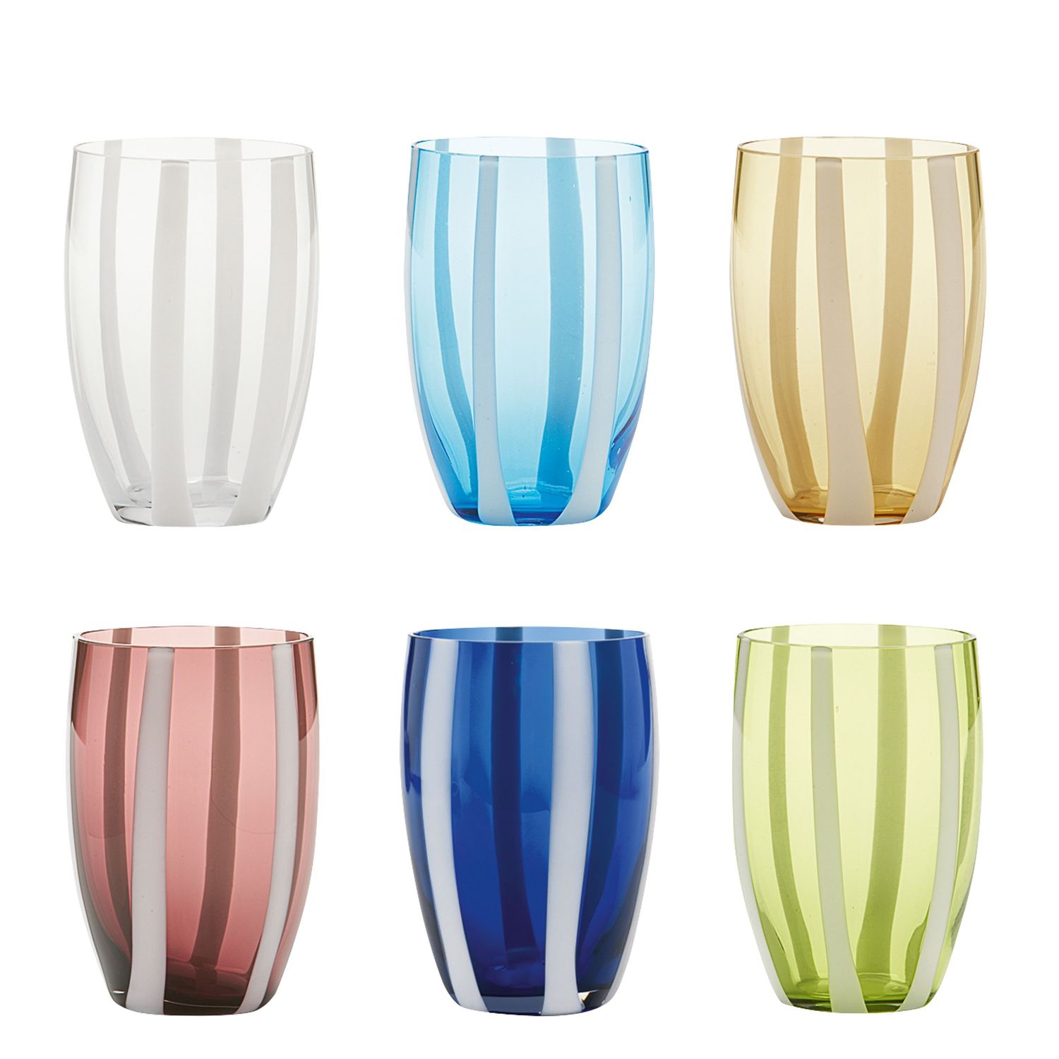 Tumbler 6 pezzi 32 cl Gessato - Zafferano