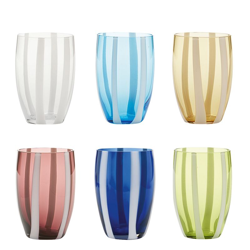 Tumbler 6 pezzi 32 cl Gessato - Zafferano