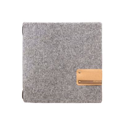 Dag Style - Menu quadrato A4 Go Green 23 x 23 cm Grigio