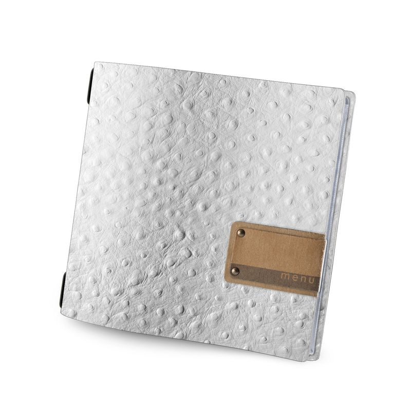Dag Style - Menu Fashion Bianco Struzzo Quadrato 23x23,1 cm