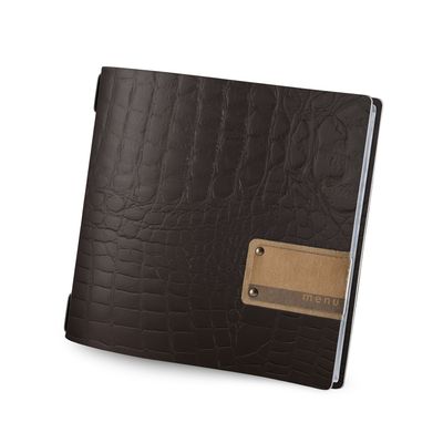 Dag Style - Menu Fashion Marrone Coccodrillo Quadrato 23x23,1 cm