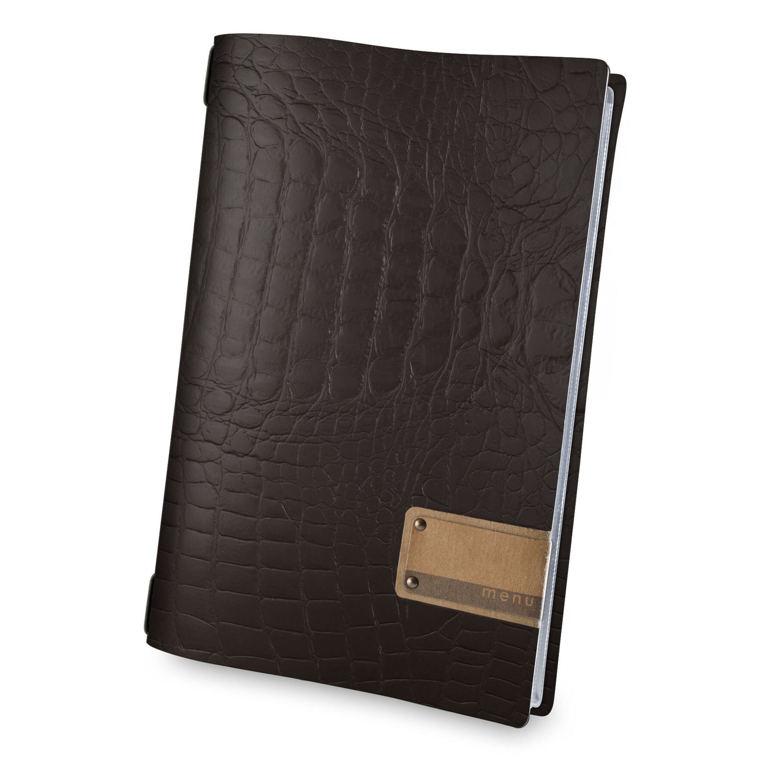 Dag Style - Menu Fashion Marrone Coccodrillo  A4 23,2x31,8 cm